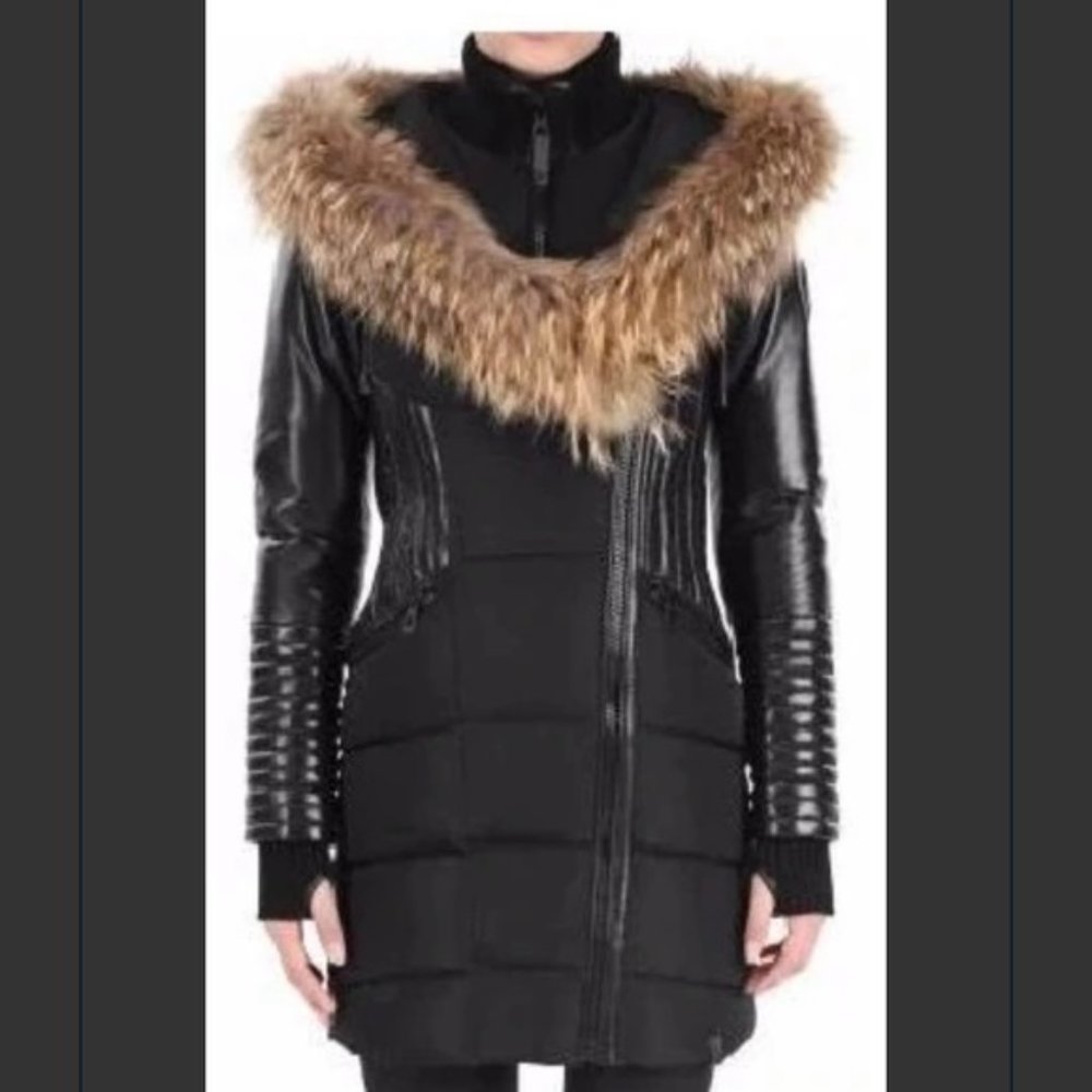 CanaV real fur trim cap winter coat